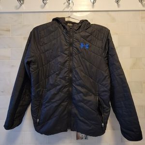 UnderArmour Boys' Large Jacket/Coat- Navy Blue